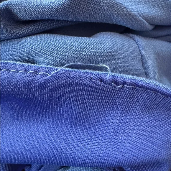 BCBGMaxAzria One Shoulder Midi Dress Blue Asymmetrical Cocktail Dress NWT Sz 2 - Picture 11 of 13